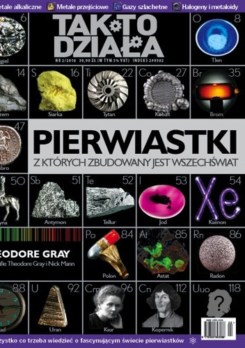 Okładka:  - PIERWIASTKI z których zbudowany jest wszechświat