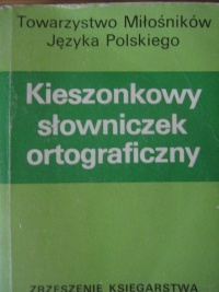 Okładka: Walery Pisarek - Kieszonkowy słowniczek ortograficzny