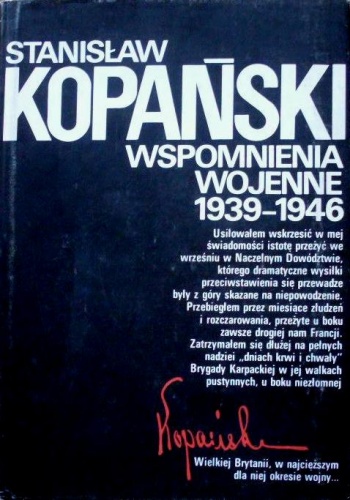 Okładka: Stanisław Kopański - Wspomnienia wojenne 1939-1946