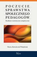 Okładka: Marta Kowalczuk-Walędziak - Poczucie sprawstwa społecznego pedagogów