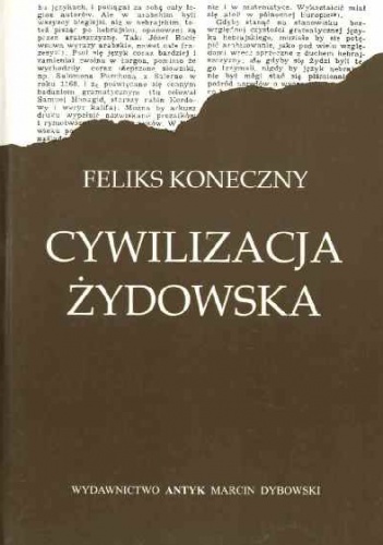 Okładka: Feliks Koneczny - Cywilizacja żydowska