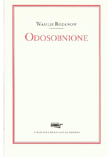 Okładka: Wasilij W. Rozanow - Odosobnione