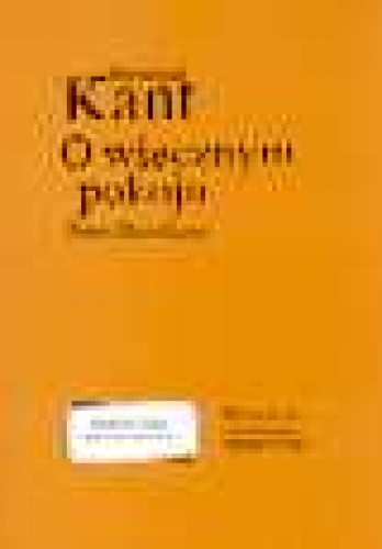Okładka: Immanuel Kant - O Wiecznym Pokoju