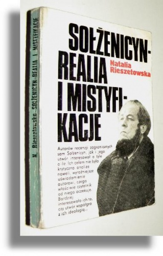 Okładka: Natalia Rieszetowska - Sołżenicyn: realia i mistyfikacje