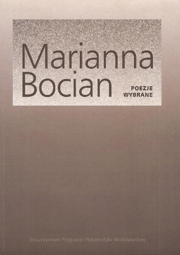 Okładka: Marianna Bocian - Poezje wybrane