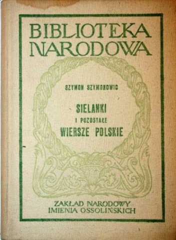 Okładka: Szymon Szymonowic - Sielanki i pozostałe wiersze polskie