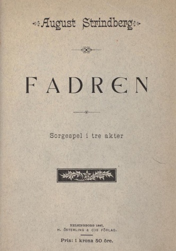Okładka: August Strindberg - Ojciec