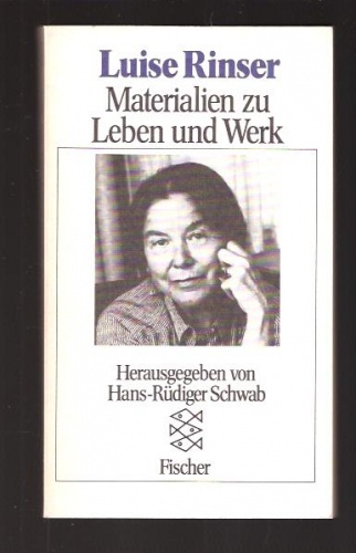 Okładka: Hans-Rüdiger Schwab - Luise Rinser. Meterialien zu Leben und Werk