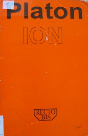 Okładka:  Platon - Ion