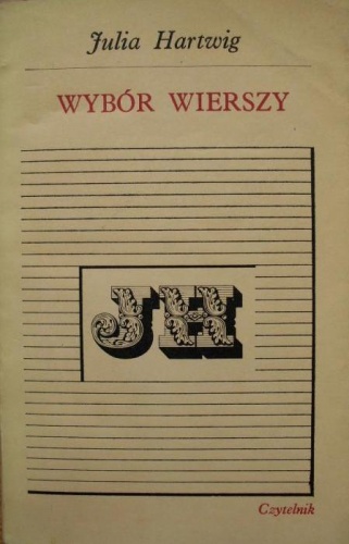 Okładka: Julia Hartwig - Wybór wierszy