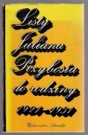 Okładka: Julian Przyboś - Listy Juliana Przybosia do rodziny : 1921-1931