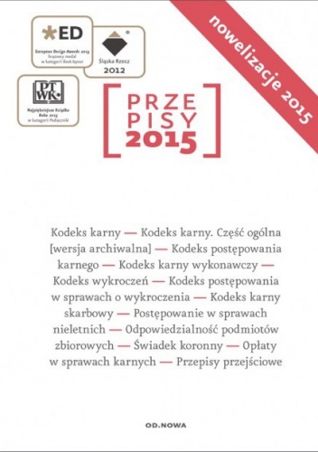 Okładka: Lech Krzyżanowski - Przepisy 2015. Zbiór karny