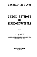 Okładka: J.P. Suchet - Chimie physique des semiconducteurs
