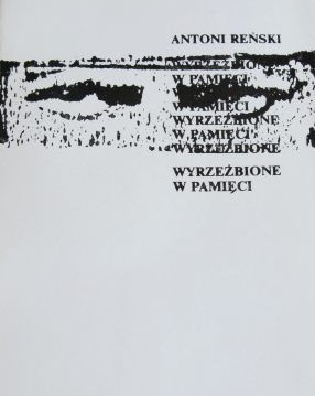 Okładka: Antoni Reński - Wyrzeźbione w pamięci