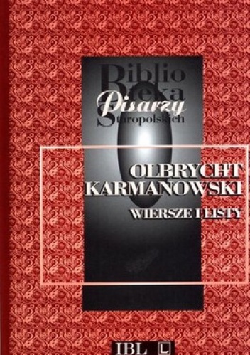 Okładka: Olbrycht Karmanowski - Wiersze i listy