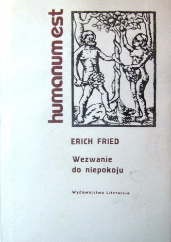 Okładka: Erich Fried - Wezwanie do niepokoju