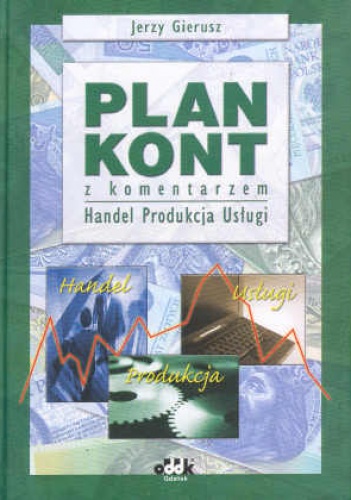 Okładka: Jerzy Gierusz - Plan kont z komentarzem Produkcja handel usługi