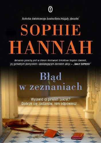 Okładka: Sophie Hannah - Błąd w zeznaniach
