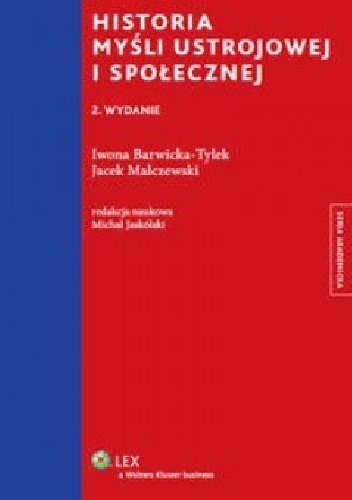 Okładka: Jacek Malczewski - Historia myśli ustrojowej i społecznej