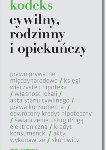 Okładka: Agnieszka Kaszok - Kodeks cywilny, rodzinny i opiekuńczy