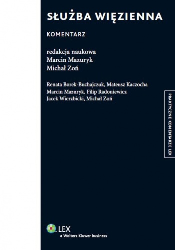 Okładka: Marcin Mazuryk - Służba więzienna. Komentarz