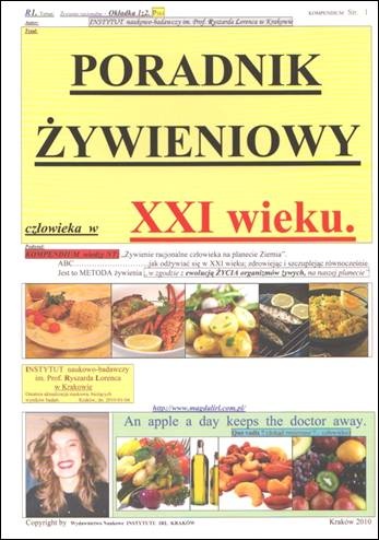 Okładka:  praca zbiorowa - Poradnik żywieniowy człowieka w XXI wieku.