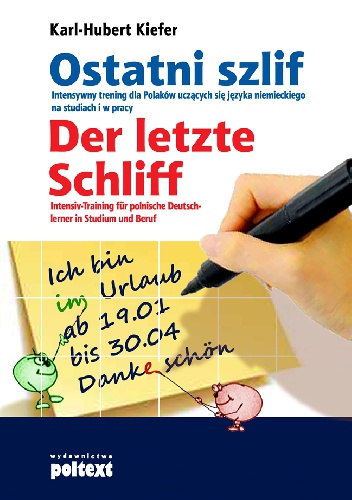 Okładka: Karl-Hubert Kiefer - Ostatni szlif. Der letzte Schliff