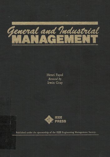 Okładka: Henri Fayol - General and Industrial Management