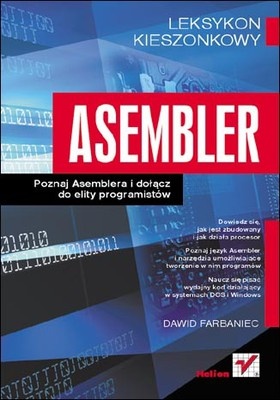Okładka: Dawid Farbaniec - Asembler. Leksykon kieszonkowy