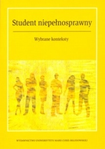 Okładka: Stanisława Byra - Student niepełnosprawny. Wybrane konteksty