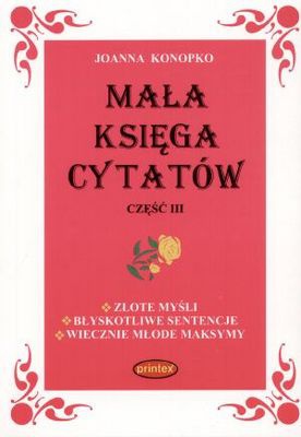 Okładka: Joanna Konopko - Mała księga cytatów cz.3