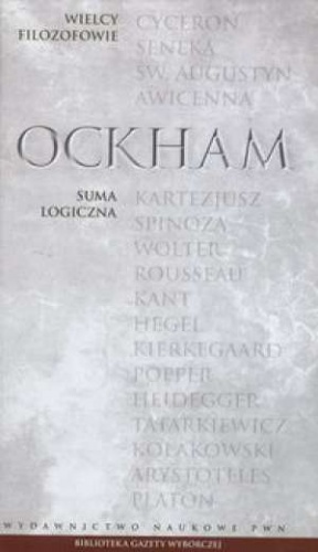Okładka: Wilhelm Ockham - Suma logiczna