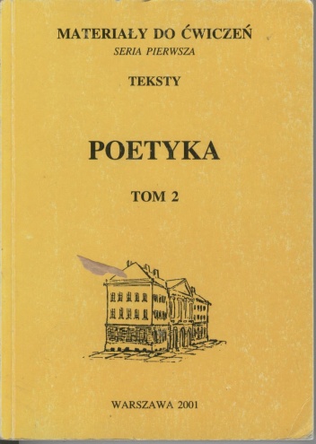 Okładka: Irena Łossowska - Poetyka. Tom 2