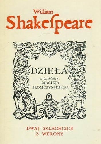 Okładka: William Shakespeare - Dwaj szlachcice z Werony