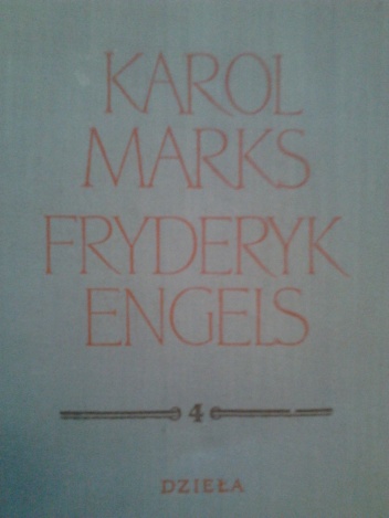 Okładka: Karol Marks - Dzieła. Tom 4