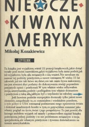 Okładka: Mikołaj Kozakiewicz - Nieoczekiwana Ameryka