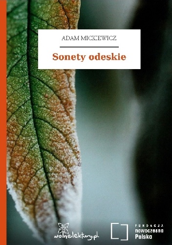 Okładka: Adam Mickiewicz - Sonety odeskie