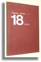 Okładka: Zbigniew Herbert - 18 WIERSZY