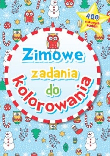 Okładka: Anna Wiśniewska - Zimowe zadania do kolorowania