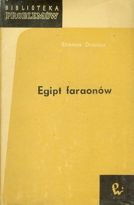 Okładka: Etienne Drioton - Egipt faraonów