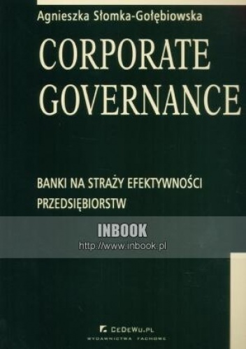 Okładka: Agnieszka Słomka-Gołębiowska - Corporate Governance