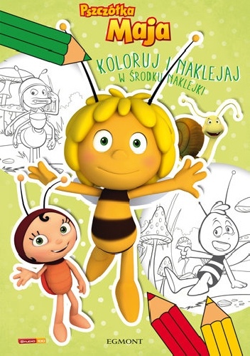 Okładka: Marta Jamrógiewicz - Pszczółka Maja. Koloruj i naklejaj