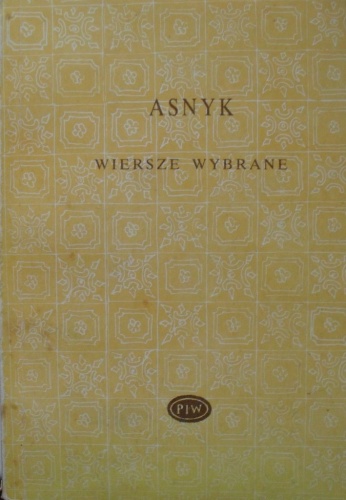 Okładka: Adam Asnyk - Wiersze Wybrane