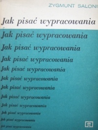 Okładka: Zygmunt Saloni - Jak pisać wypracowania