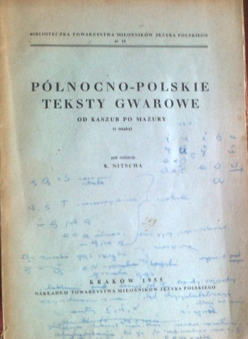 Okładka:  praca zbiorowa - Północno-polskie teksty gwarowe od Kaszub po Mazury