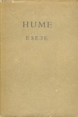 Okładka: David Hume - Eseje z dziedziny moralności i literatury
