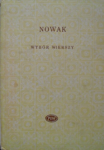 Okładka: Tadeusz Nowak - Wybór wierszy