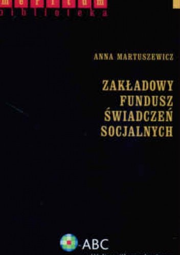 Okładka: Anna Martuszewicz - zakładowy Fundusz świadczeń Socjalnych