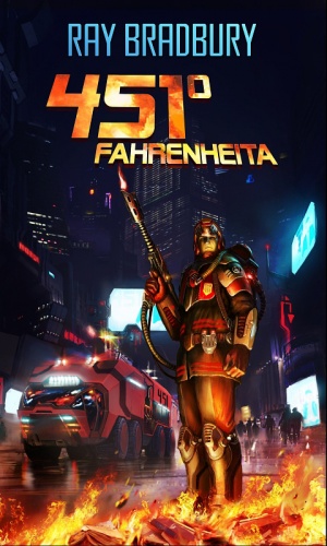 Okładka: Ray Bradbury - 451° Fahrenheita
