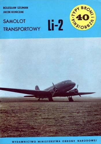 Okładka: Jacek Konczak - Samolot transportowy Li-2
